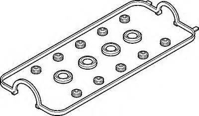 Комплект прокладок, крышка головки цилиндра ELRING WILMINK GROUP купить