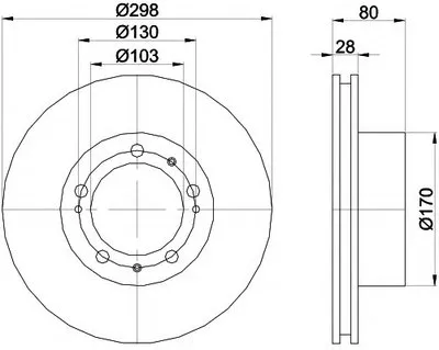 Тормозной диск HELLA купить