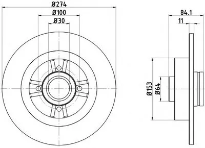 Тормозной диск HELLA купить