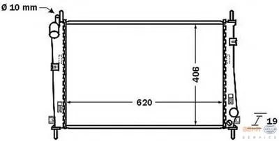 Радиатор, охлаждение двигателя BEHR HELLA SERVICE HELLA купить