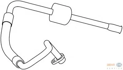 Трубопровод высокого / низкого давления, кондиционер BEHR HELLA SERVICE HELLA купить