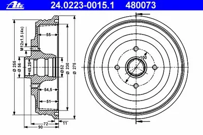 Тормозной барабан ATE купить