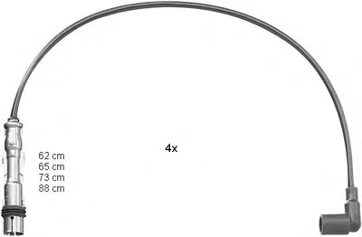 Комплект проводов зажигания BERU купить