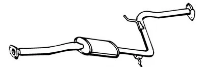 Средний глушитель выхлопных газов WALKER купить