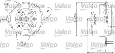 Электродвигатель, вентилятор радиатора VALEO купить