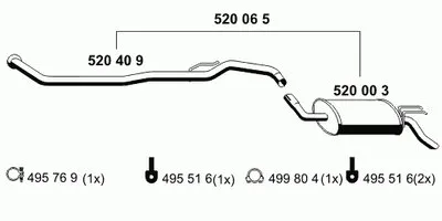 Глушитель выхлопных газов конечный ERNST купить