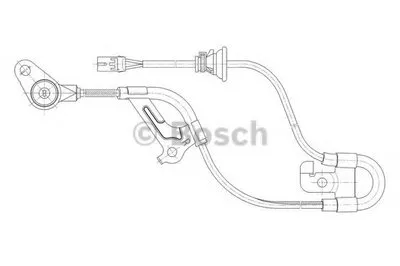 Датчик, частота вращения колеса BOSCH купить