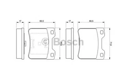 Комплект тормозных колодок, дисковый тормоз BOSCH купить