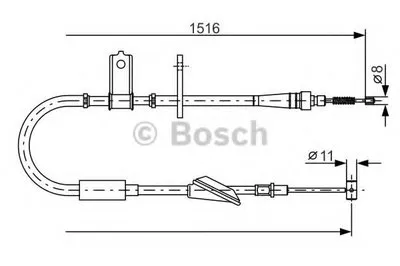 Трос, стояночная тормозная система BOSCH купить