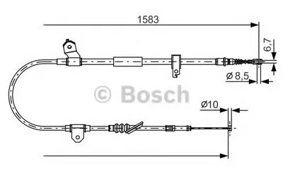 Трос, стояночная тормозная система BOSCH купить
