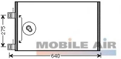 Конденсатор, кондиционер VAN WEZEL купить