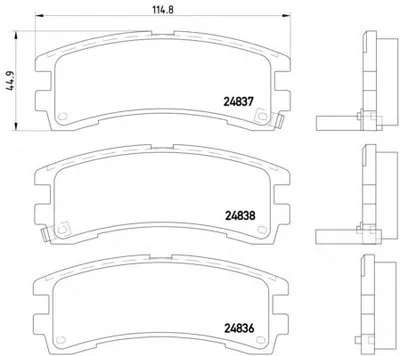 Комплект тормозных колодок, дисковый тормоз MINTEX купить