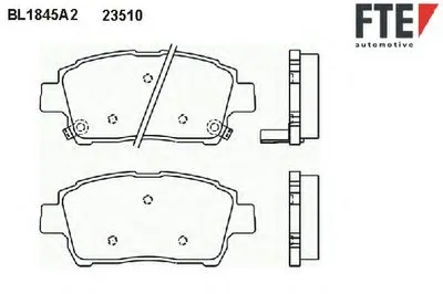 Комплект тормозных колодок, дисковый тормоз FTE купить