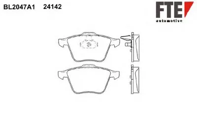 Комплект тормозных колодок, дисковый тормоз FTE купить