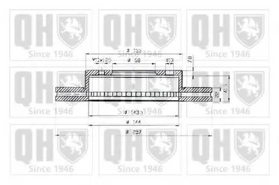 Тормозной диск QUINTON HAZELL купить
