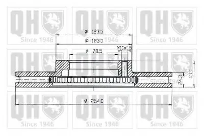 Тормозной диск QUINTON HAZELL купить