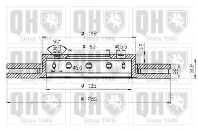Тормозной диск QUINTON HAZELL купить