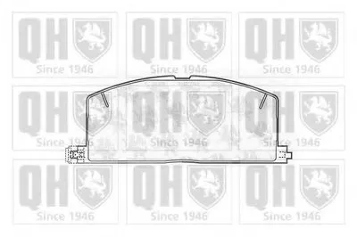 Комплект тормозных колодок, дисковый тормоз QUINTON HAZELL купить
