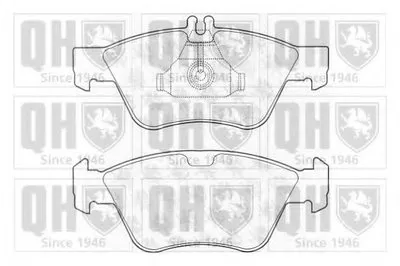Комплект тормозных колодок, дисковый тормоз QUINTON HAZELL купить