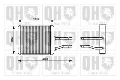 Теплообменник, отопление салона QUINTON HAZELL купить