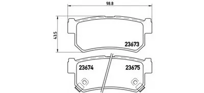 Комплект тормозных колодок, дисковый тормоз BREMBO купить