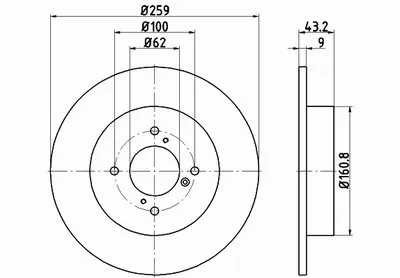 Тормозной диск MINTEX купить