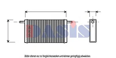 Теплообменник, отопление салона AKS DASIS купить