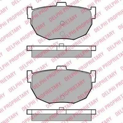 Комплект тормозных колодок, дисковый тормоз DELPHI купить