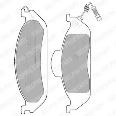 Комплект тормозных колодок, дисковый тормоз DELPHI купить