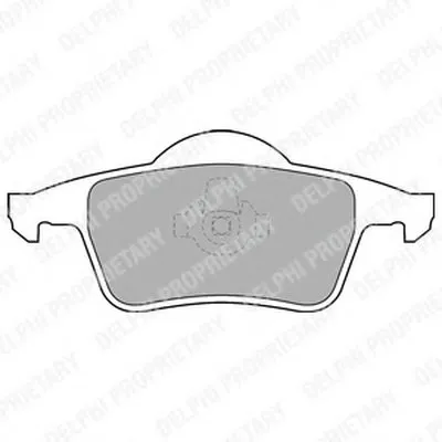 Комплект тормозных колодок, дисковый тормоз DELPHI купить