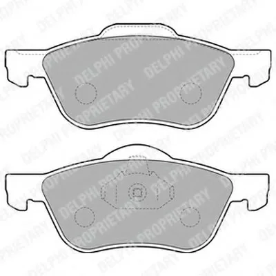 Комплект тормозных колодок, дисковый тормоз DELPHI купить