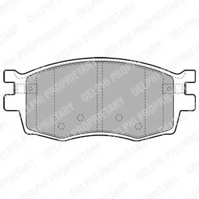 Комплект тормозных колодок, дисковый тормоз DELPHI купить