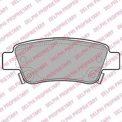 Комплект тормозных колодок, дисковый тормоз DELPHI купить