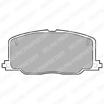 Комплект тормозных колодок, дисковый тормоз DELPHI купить