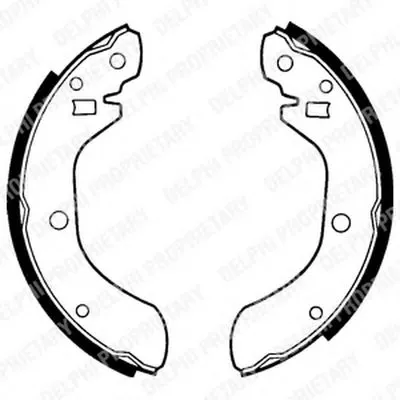 Комплект тормозных колодок DELPHI купить