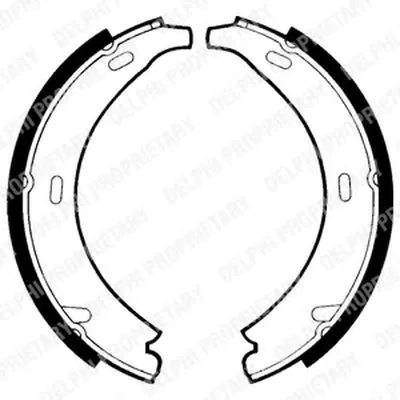 Комплект тормозных колодок, стояночная тормозная система DELPHI купить