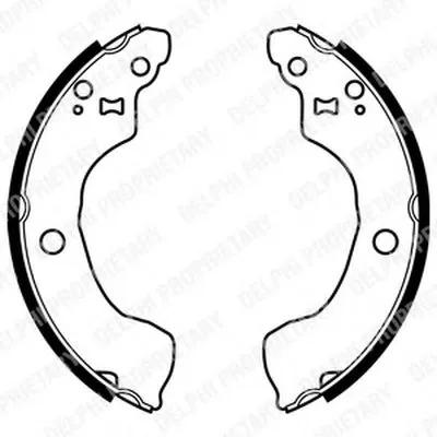 Комплект тормозных колодок DELPHI купить