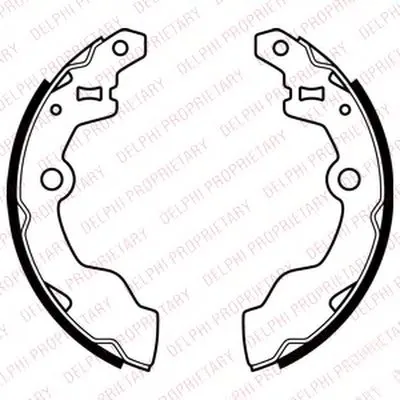 Комплект тормозных колодок DELPHI купить