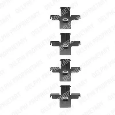 Комплектующие, колодки дискового тормоза DELPHI купить