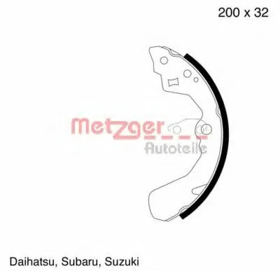 Комплект тормозных колодок METZGER купить