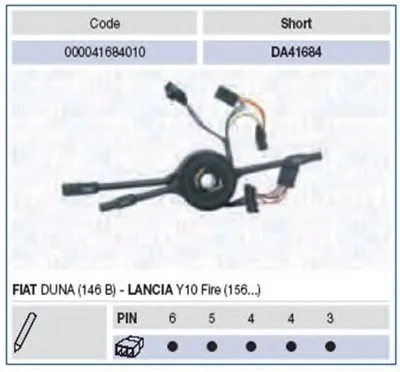 Выключатель на колонке рулевого управления MAGNETI MARELLI купить