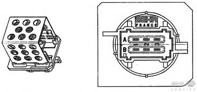 Сопротивление, вентилятор салона BEHR HELLA SERVICE купить