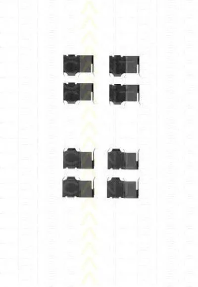 Комплектующие, колодки дискового тормоза TRISCAN купить