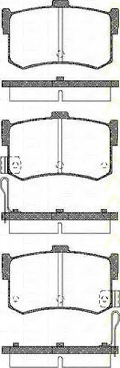 Комплект тормозных колодок, дисковый тормоз TRISCAN купить