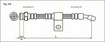 Тормозной шланг TRISCAN купить