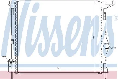 Радиатор, охлаждение двигателя NISSENS купить