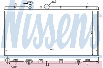 Радиатор, охлаждение двигателя NISSENS купить