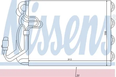 Испаритель, кондиционер NISSENS купить