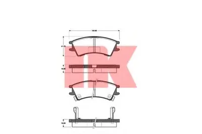 Комплект тормозных колодок, дисковый тормоз NK купить