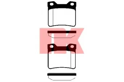 Комплект тормозных колодок, дисковый тормоз NK купить